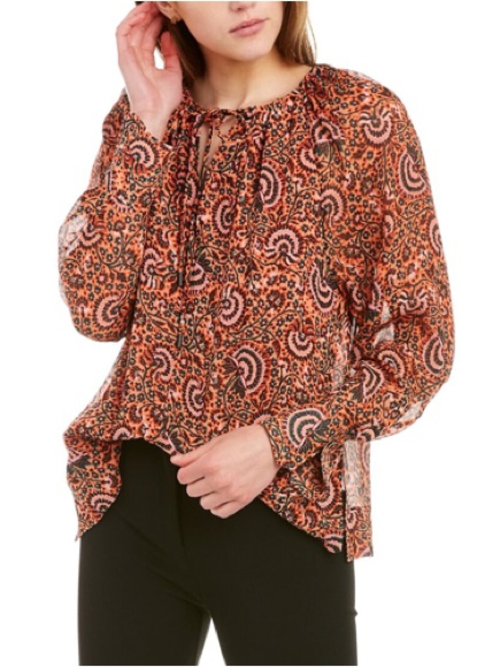 A.L.C Bryce Silk Top in Pink Size 0